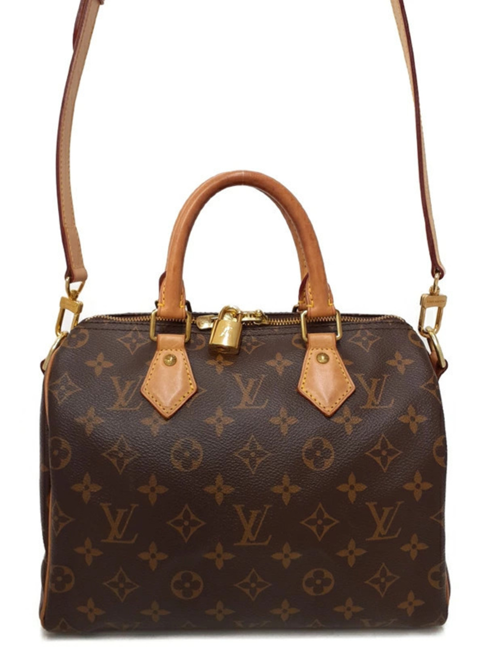 Louis Vuitton Monogram Speedy brown Bandouliere Bag